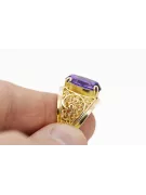 Alexandrit Aur galben 14K Inel Stil Vintage vrc057y